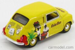 Alternative view of Seat 600 D comercial Cola Cao 1963 yellow  1:43
