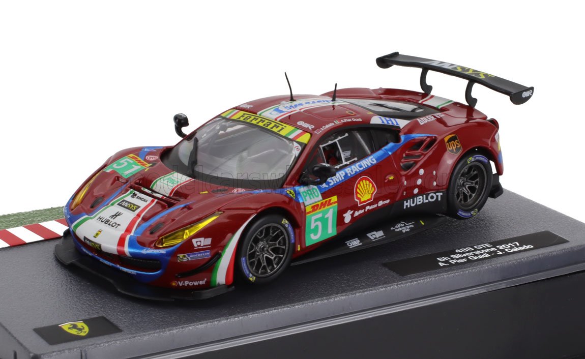 Ferrari 488 GTE 6h Silverstone 2017 #51 Pier Guidi/Calado 1:43