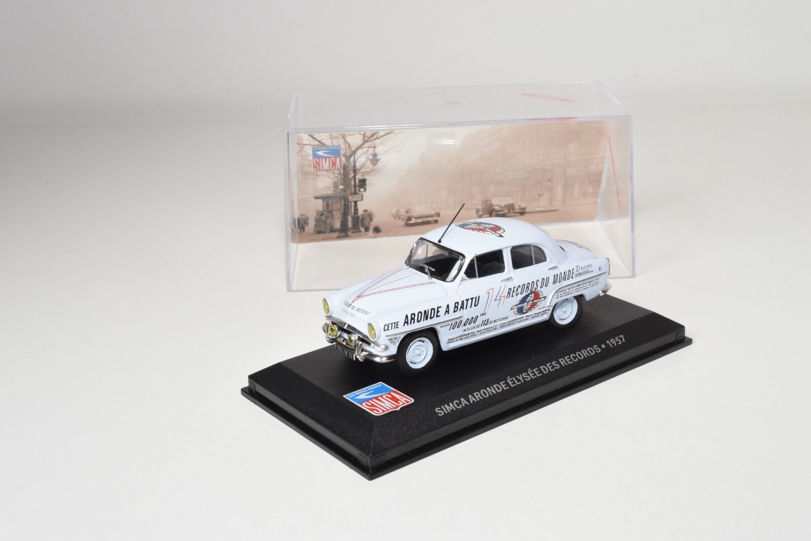 Simca Aronde Elysee des Records 1957 white 1:43
