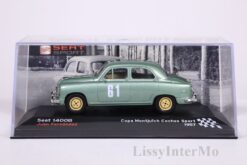 Alternative view of Seat 1400B Copa Montjuïch Coches Sport 1957 #61 Juan Fernandez  1:43