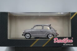 Alternative view of Fiat 600 D open roof grey  1:43