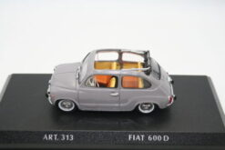 Fiat 600 D open roof grey  1:43