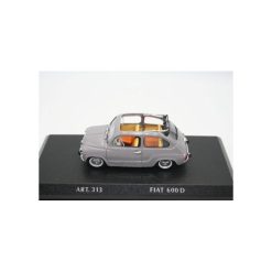 Fiat 600 D open roof grey 1:43