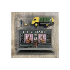 Renault Galion diorama restaurant Chez Marie 1:43