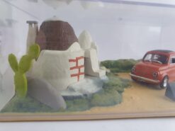 Alternative view of Fiat 500 R orange  1:43