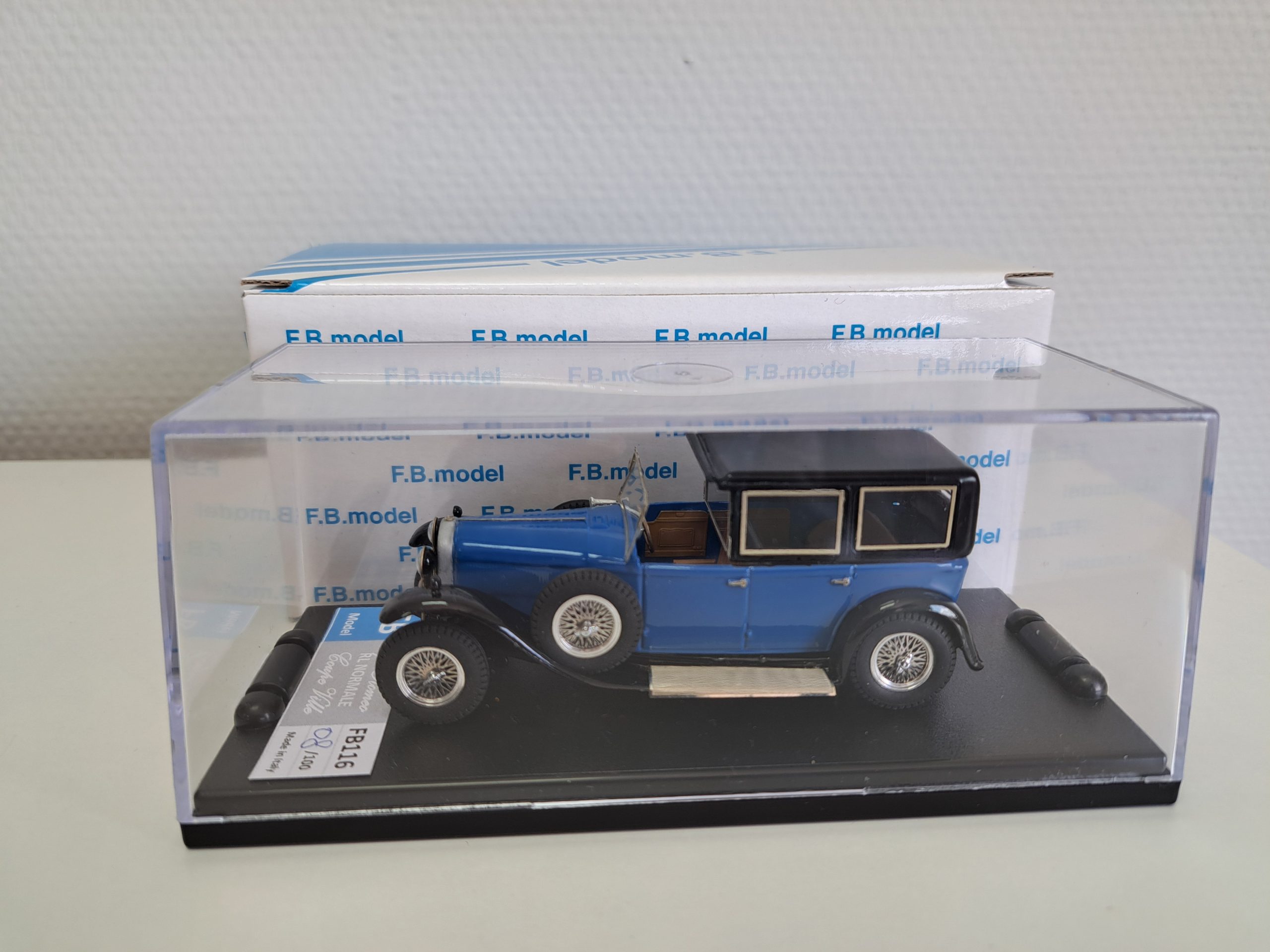 Alfa Romeo RL Normale Limousine De Ville Carrozzeria Sala 1923 blue/black 1:43 - Image 3