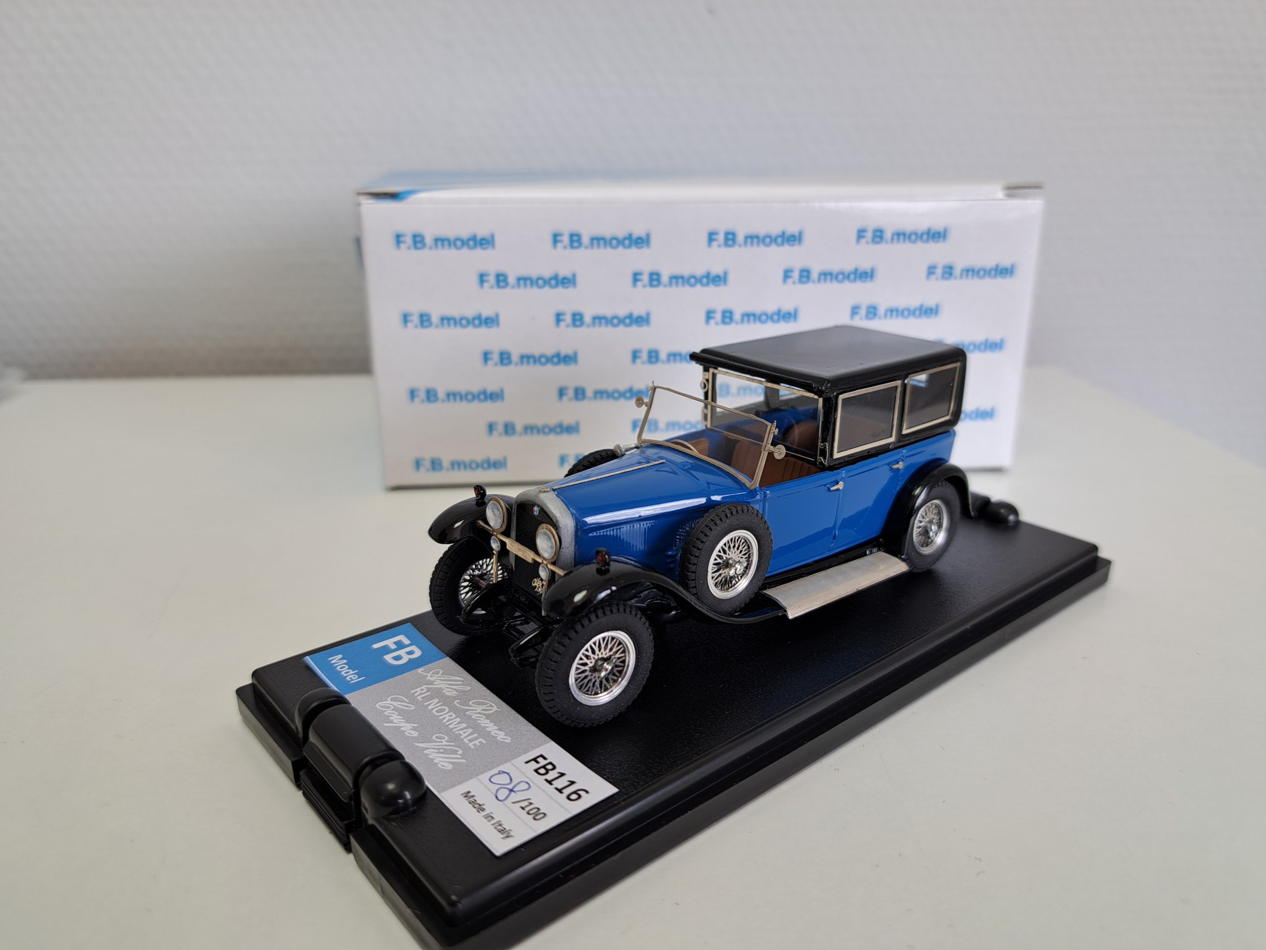 Alfa Romeo RL Normale Limousine De Ville Carrozzeria Sala 1923 blue/black 1:43