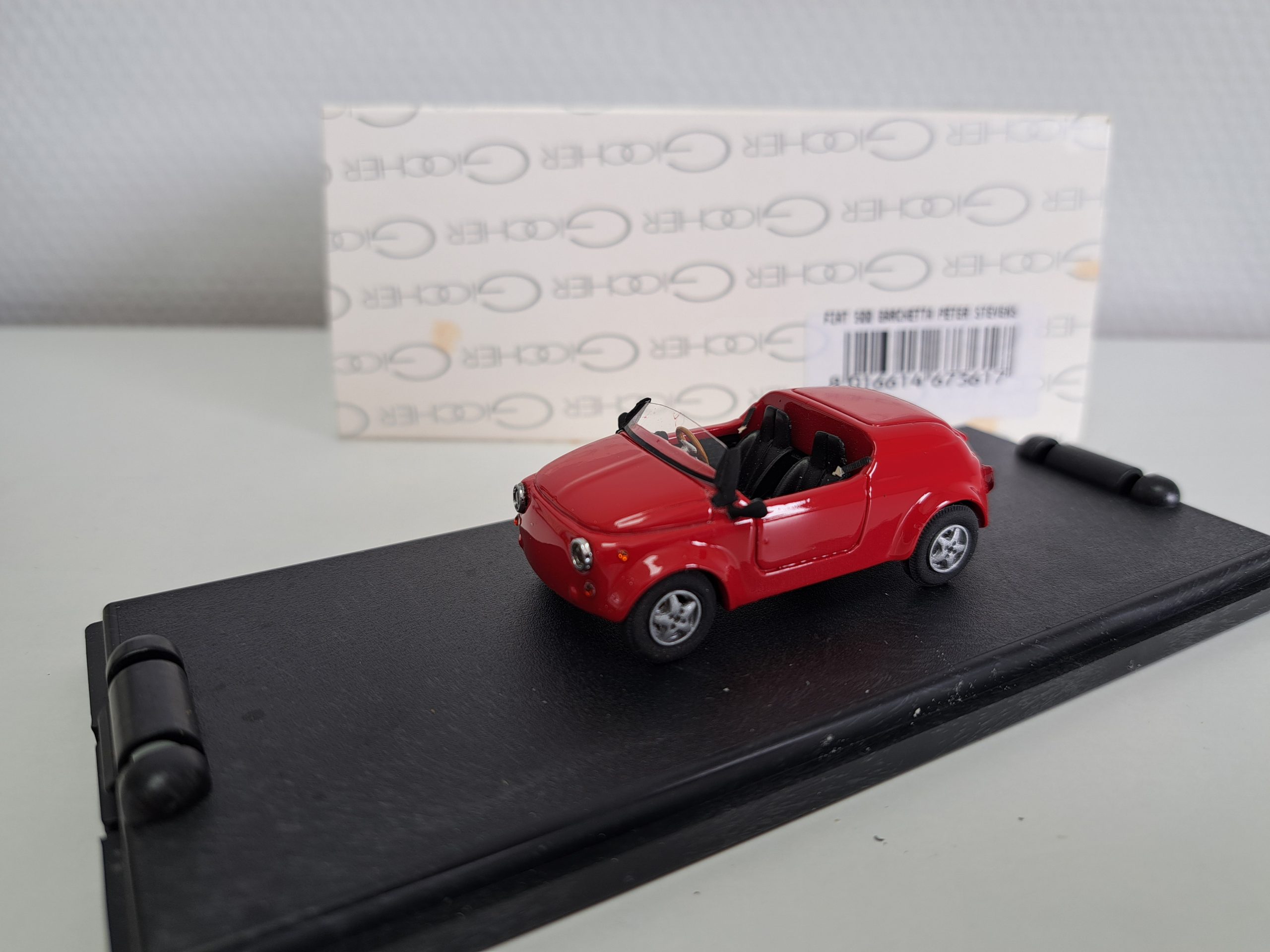 Fiat 500 Barchetta Peter Stevens red 1:43