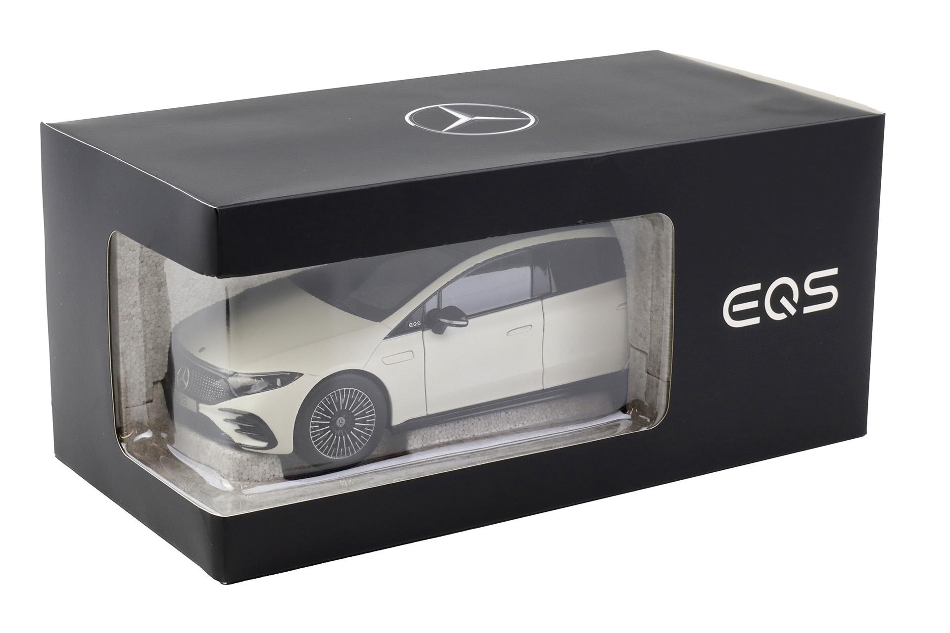 Mercedes-Benz EQS V297 opalite white bright 1:18 - Image 5