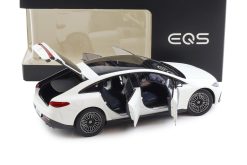 Mercedes-Benz EQS V297 opalite white bright 1:18 - Image 4