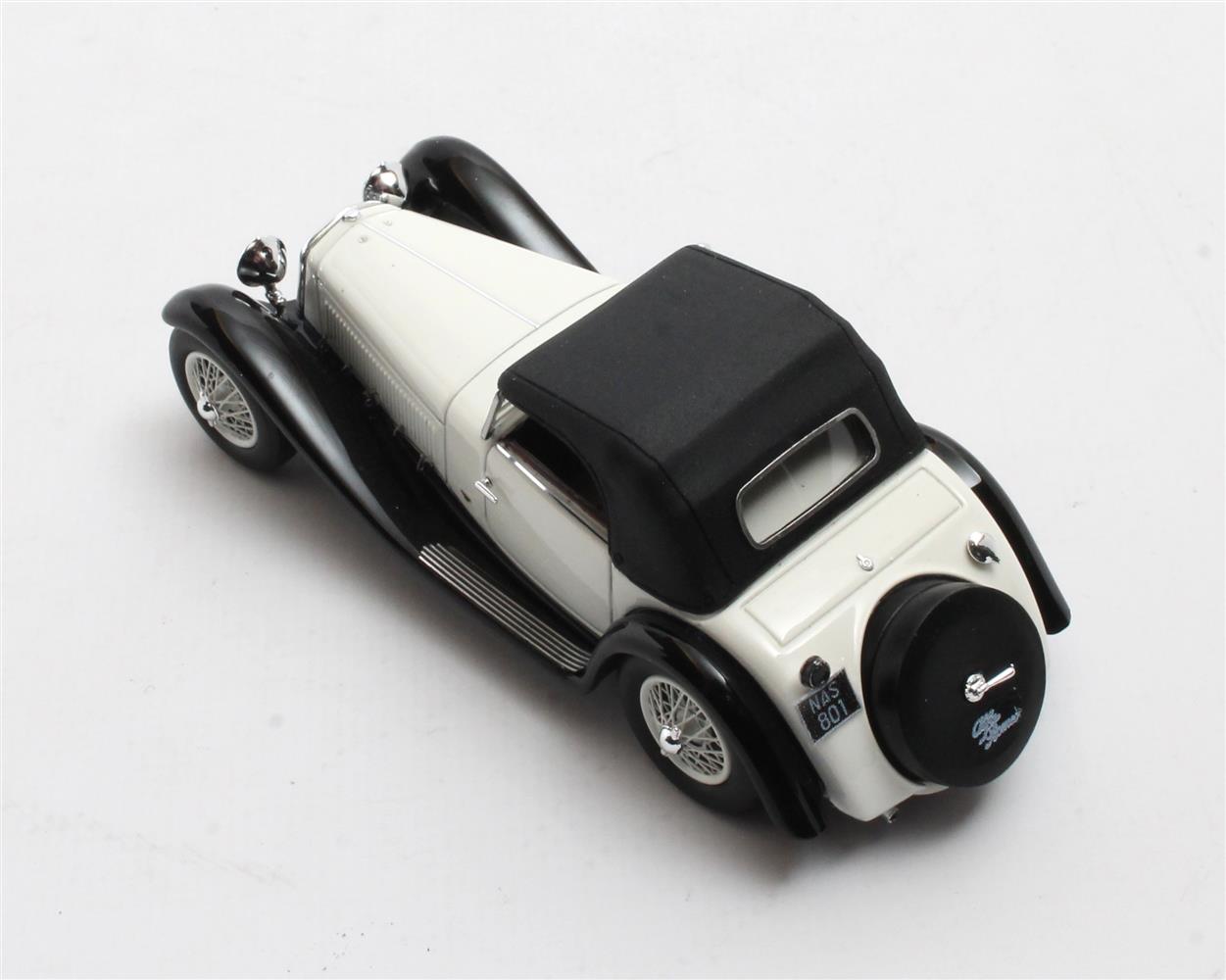 Alfa Romeo 6C 1750 Series V Gran Sport Figoni Roadster 1932 closed white/black 1:43 - Image 3