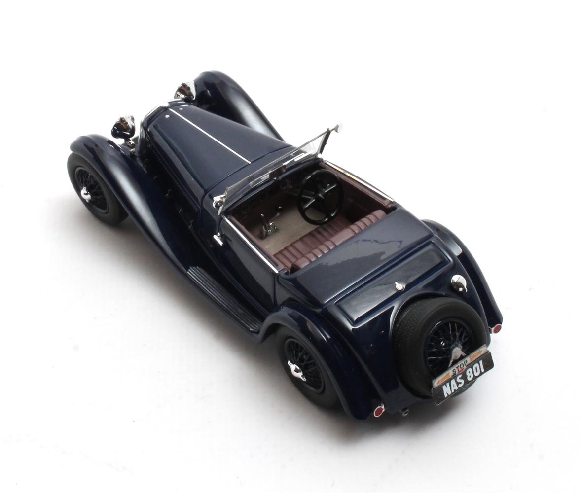 Alfa Romeo 6C 1750 Series V Gran Sport Figoni Roadster 1932 open blue 1:43 - Image 3