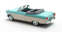 Alternative view of Ford Zodiac MK II 206E Convertible by Carbodies 1958-1962 turqoise/white 1:43