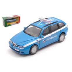 Alfa Romeo 156 SW Polizia 1997 blue/white 1:43