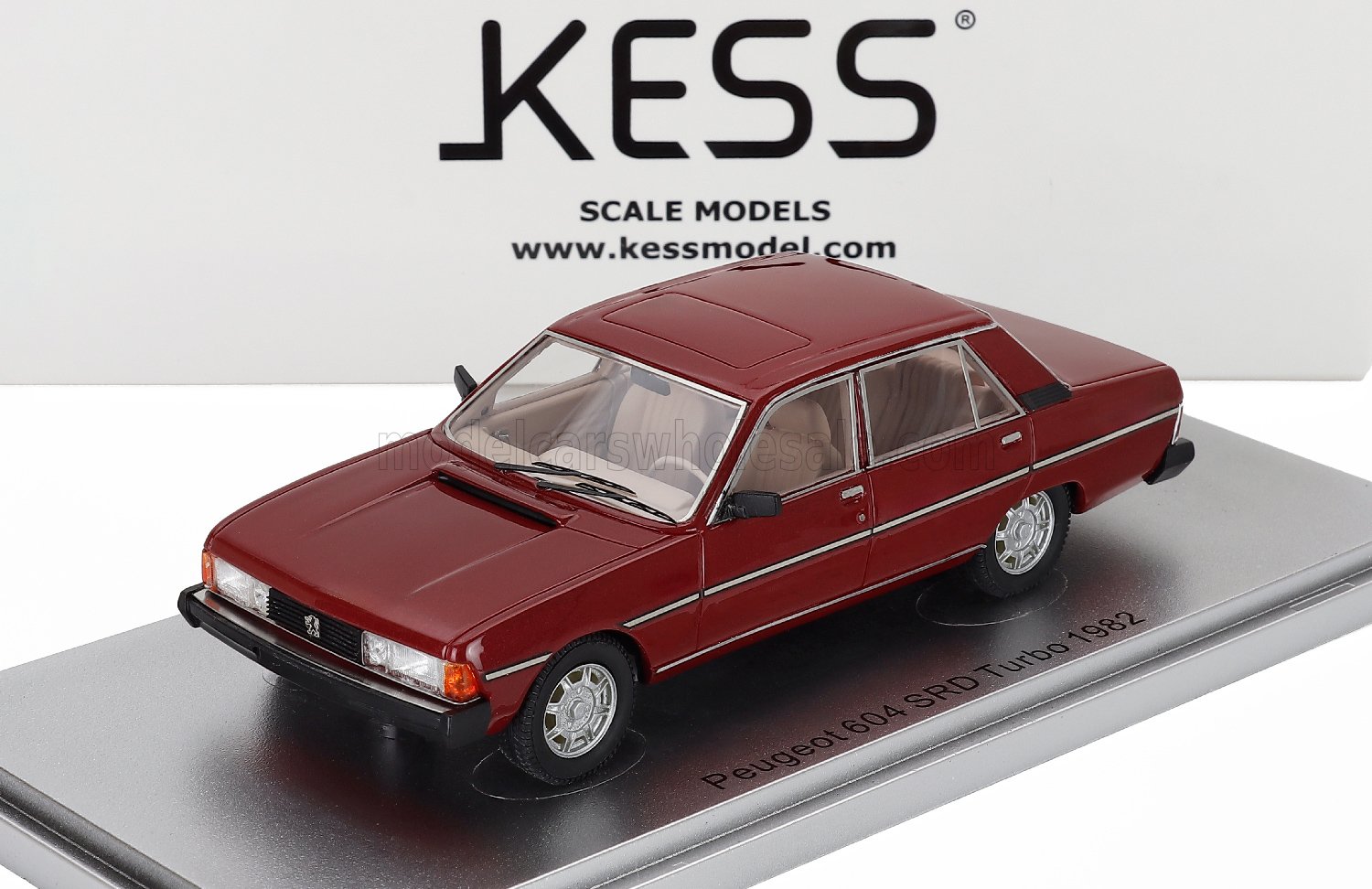 Peugeot 604 SRD Turbo 1982 red metallic 1:43