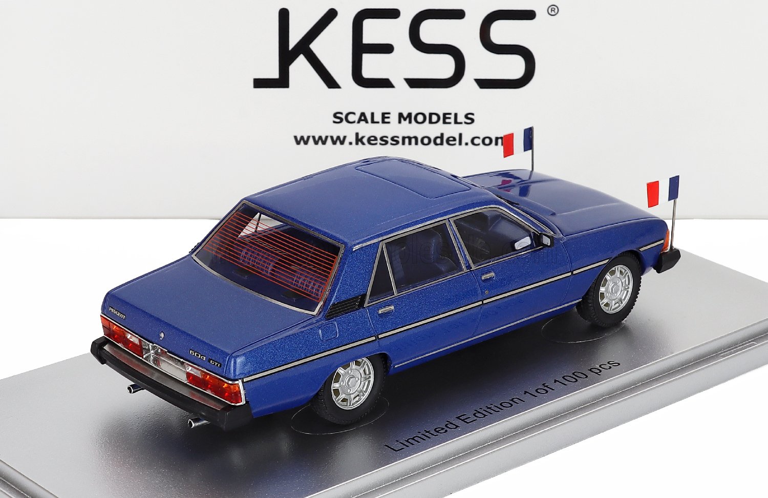 Peugeot 604 GTI V6 1983 Ministeriale blue met. 1:43 - Image 2