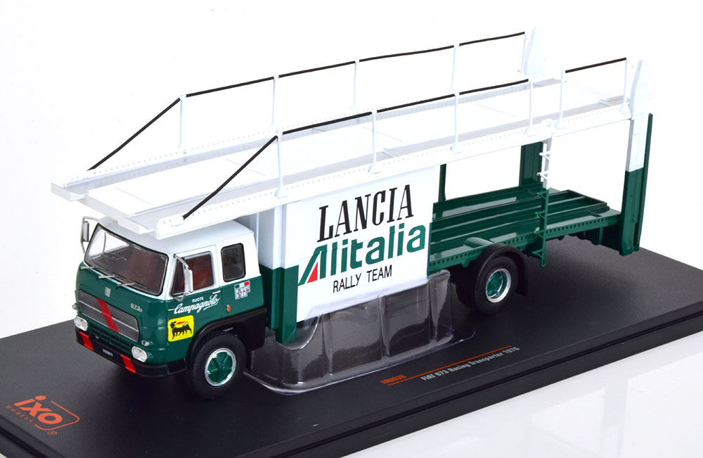 Fiat 673 Racing Transporter 1976 Lancia Alitalia rally team 1:43