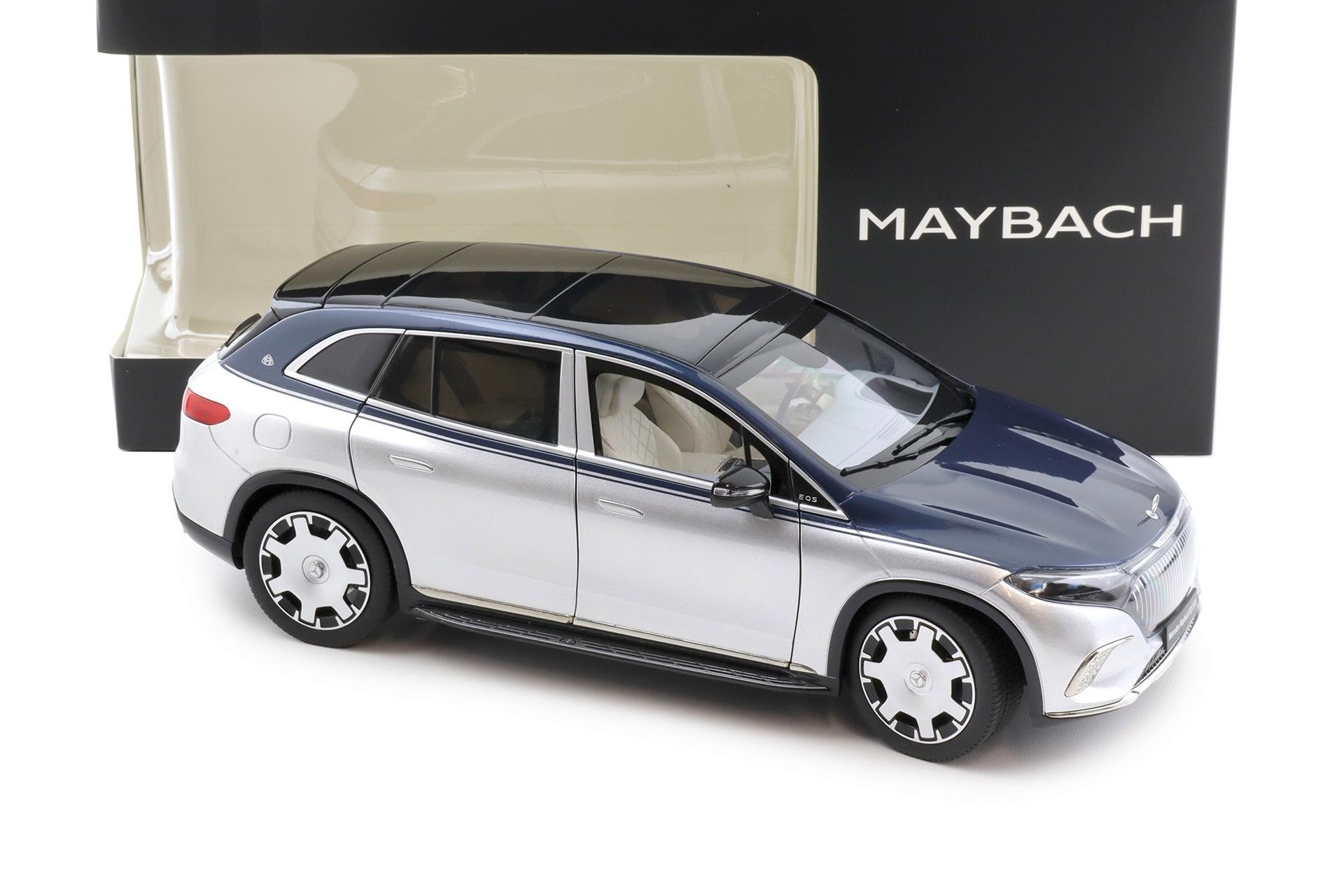 Mercedes-Maybach EQS 680 SUV nautic blue / hightech silver 1:18 - Image 2
