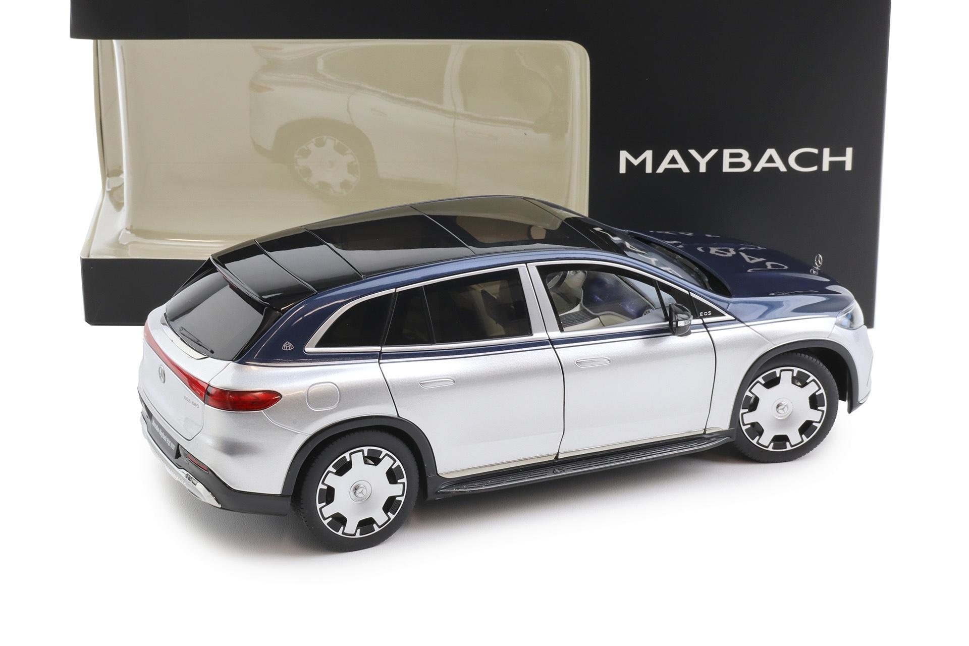 Mercedes-Maybach EQS 680 SUV nautic blue / hightech silver 1:18 - Image 3