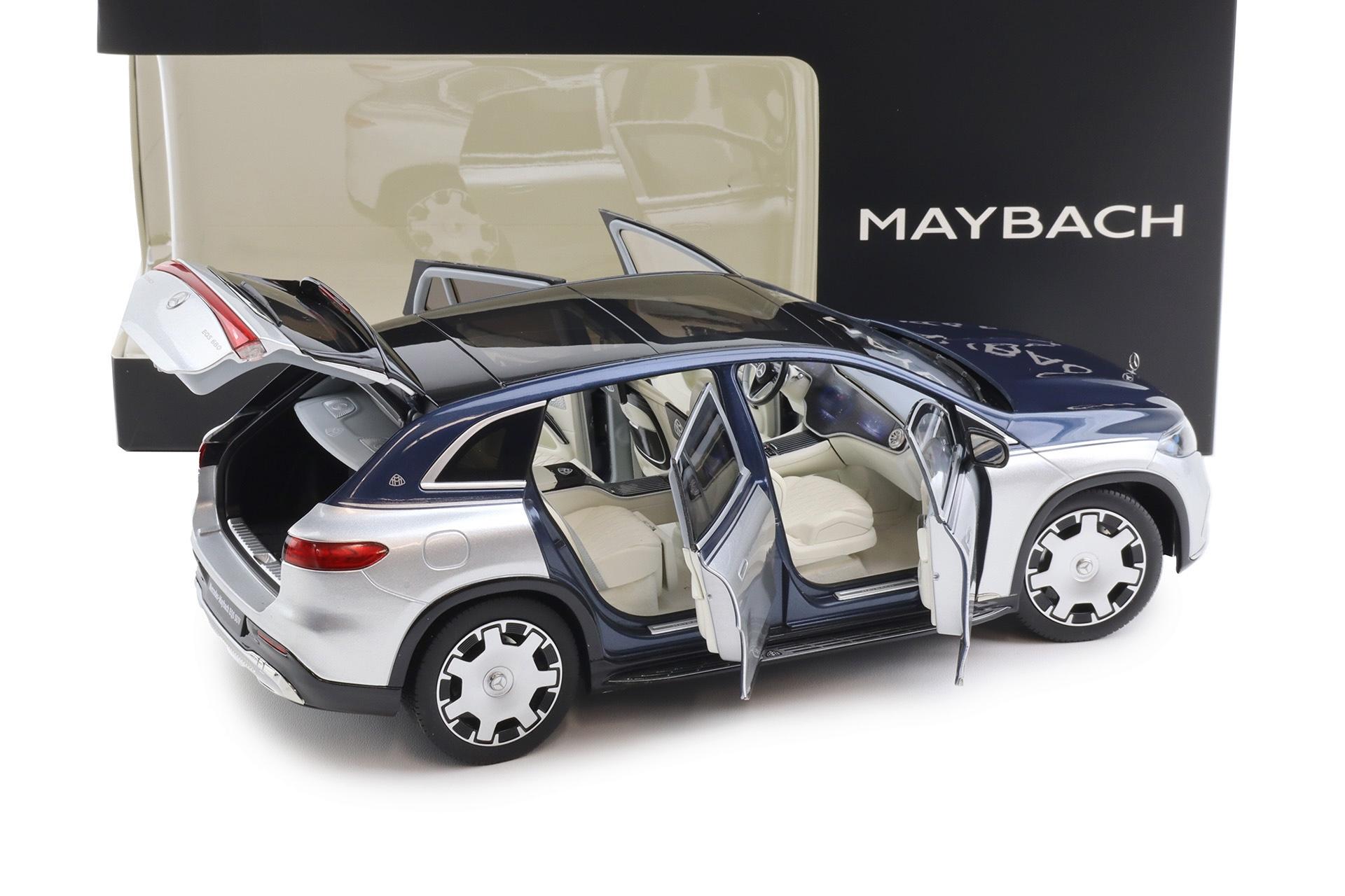 Mercedes-Maybach EQS 680 SUV nautic blue / hightech silver 1:18 - Image 4