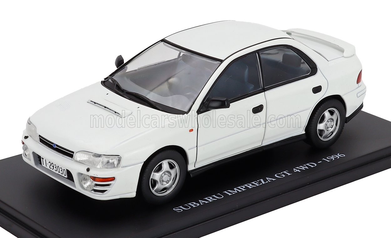 Subaru Impreza GT 4WD 1996 white 1:24