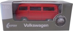 Alternative view of Volkswagen Bus T2 red 1:60