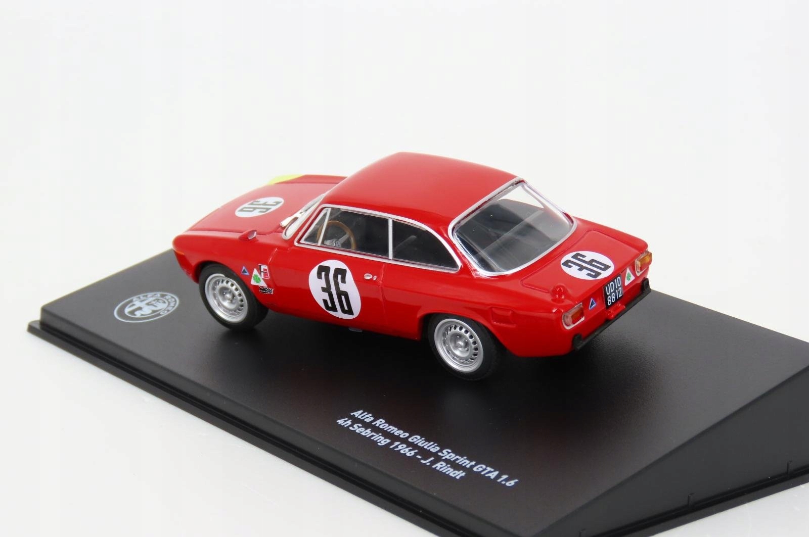 Alfa Romeo Giulia Sprint GTA 4h Sebring 1966 #36 J. Rindt 1:43