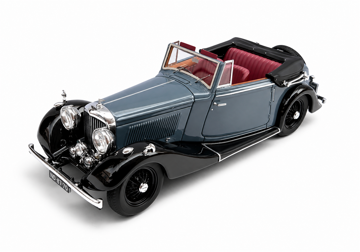 Bentley 4 1/4 Litre Vanden Plas Tourer 1939 HRH Prince Bernhard grey/black 1:43
