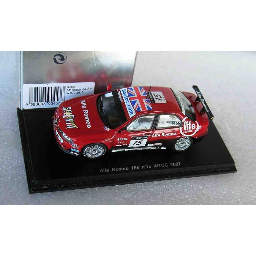 Alfa Romeo 156 WTCC 2007 #15 James Thompson 1:43